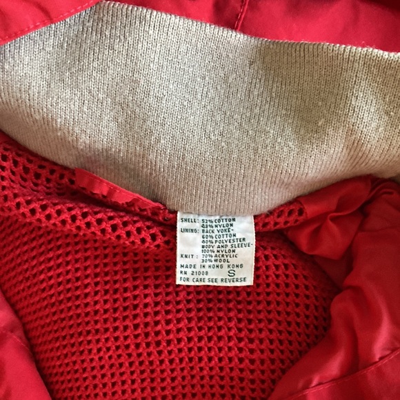 Vtg 80s? Lacoste jacket, red, Sz S - Picture 4 of 4
